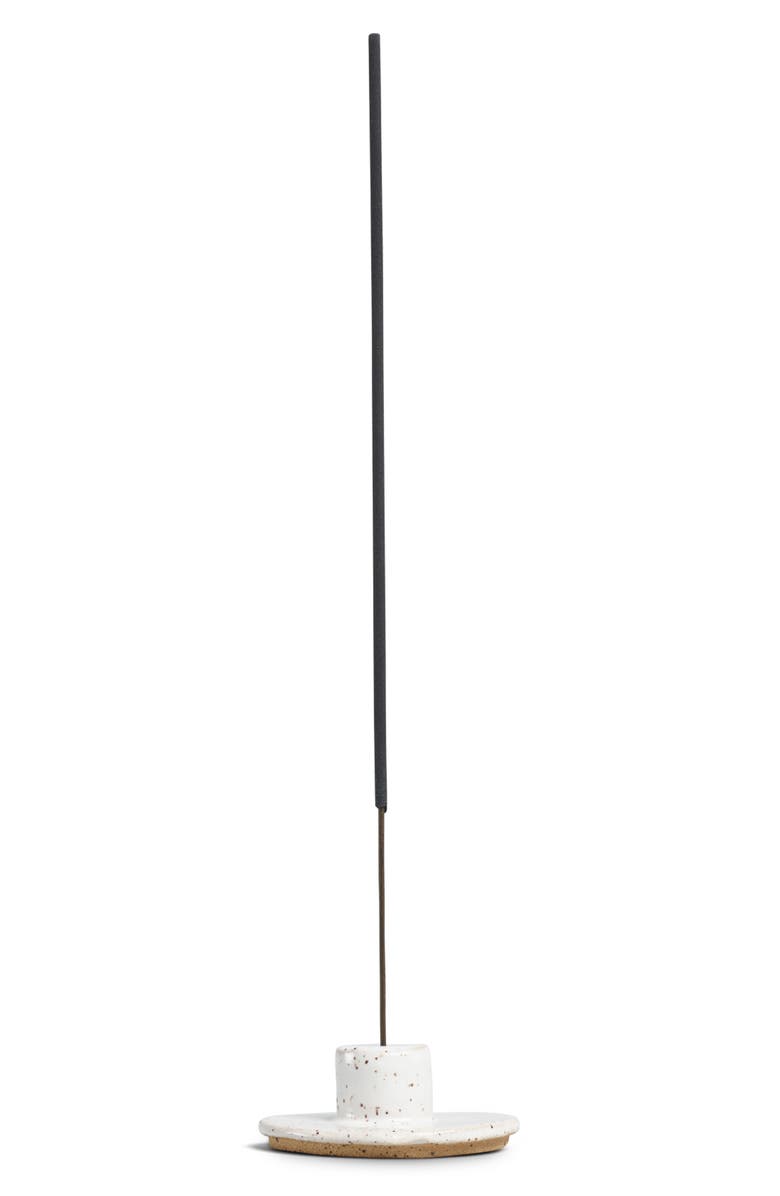 NORDEN Ceramic Incense Burner, Alternate, color, White Speckle