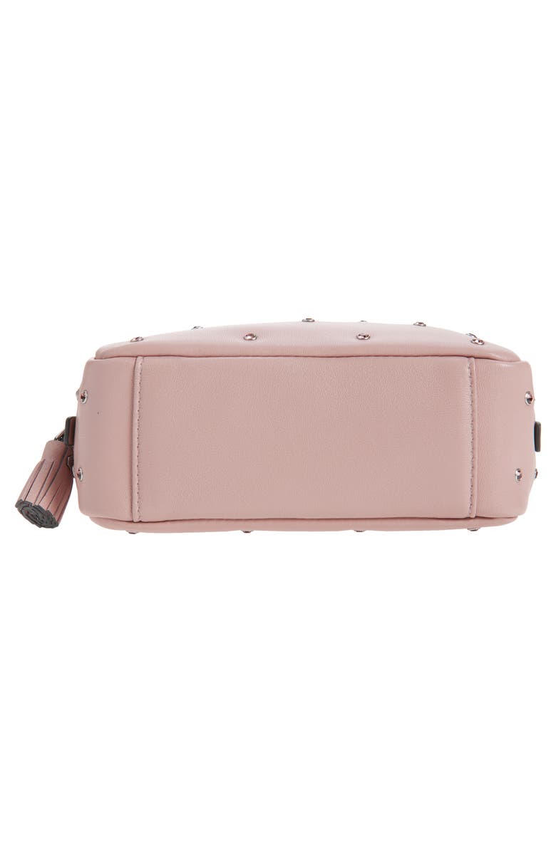Anya Hindmarch Important Things Crystal Embellished Leather Pouch, Alternate, color, Rose