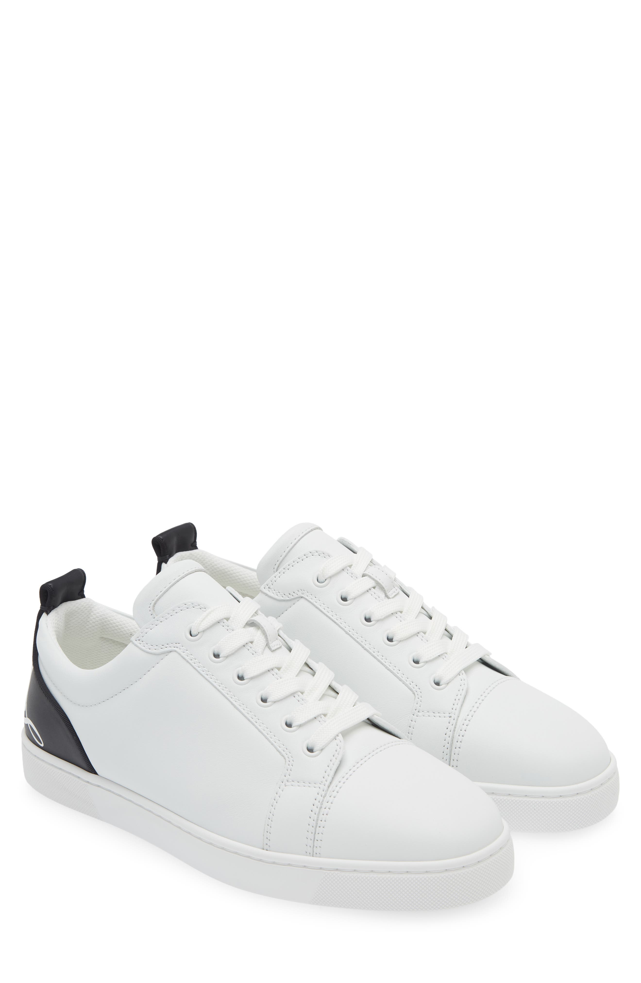 Christian Louboutin Fun Louis Sneaker, Main, color, White/ Black