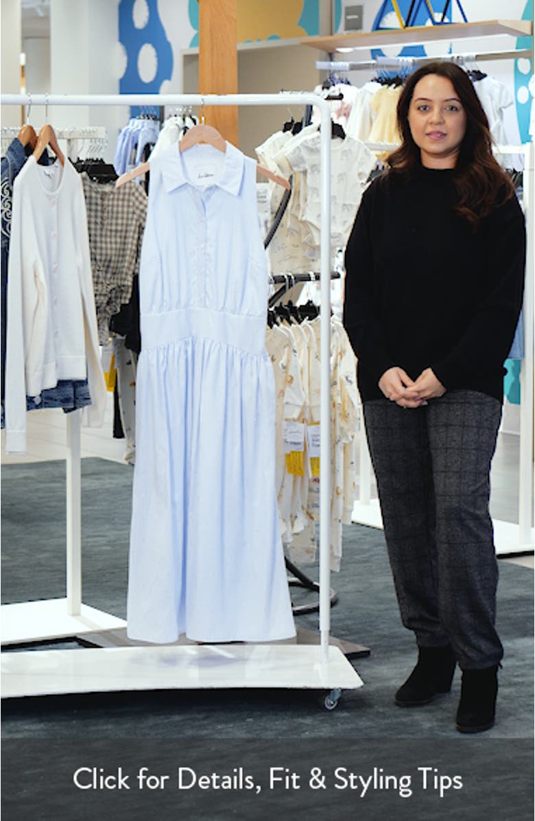 Stripe Sleeveless Shirtdress, sales video thumbnail