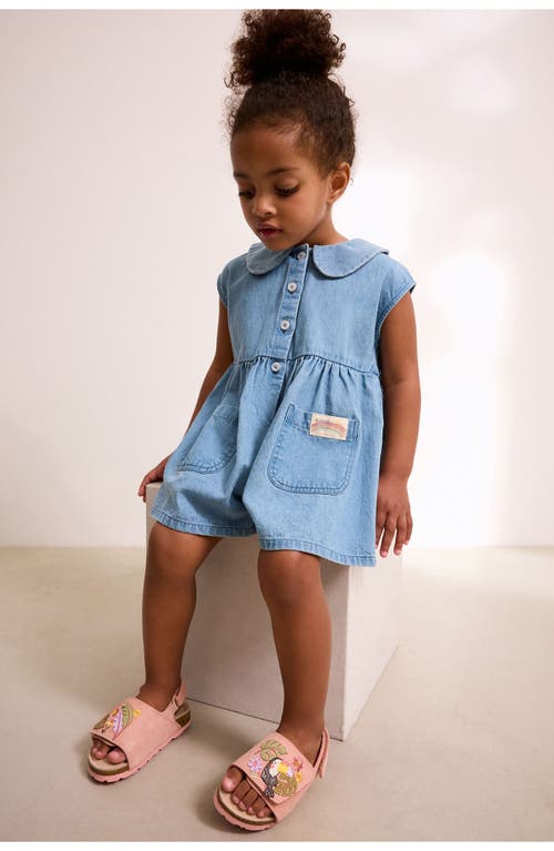 Next Kids' Embroidered Sandal In Pink