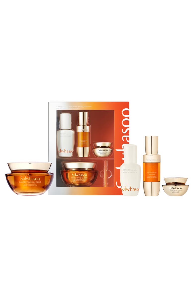 Sulwhasoo Concentrated Ginseng Renewing Cream 4-Piece Set, Main, color, 