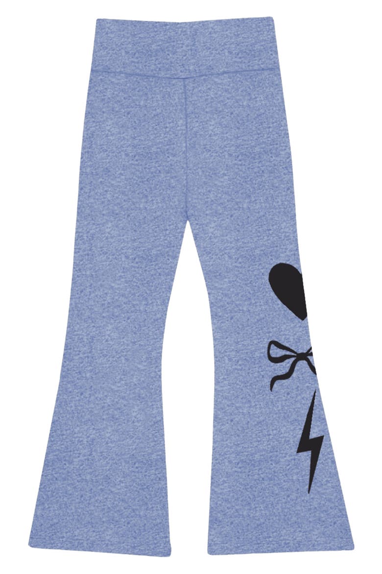 Kids' Soft Luxe Flare Leggings, Main, color, VINTAGE DENIM ELEMENTS