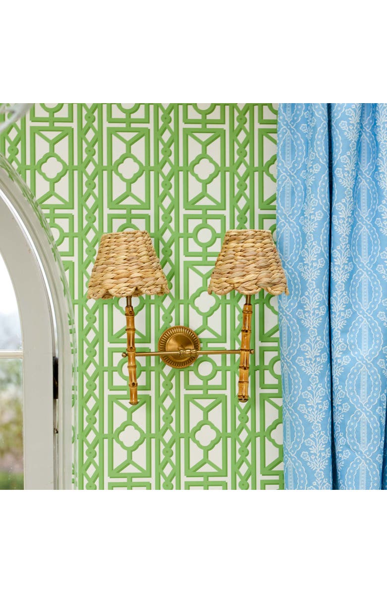 Mrs. Alice Wooden Rechargeable Double Wall Light, Alternate, color, Neutral