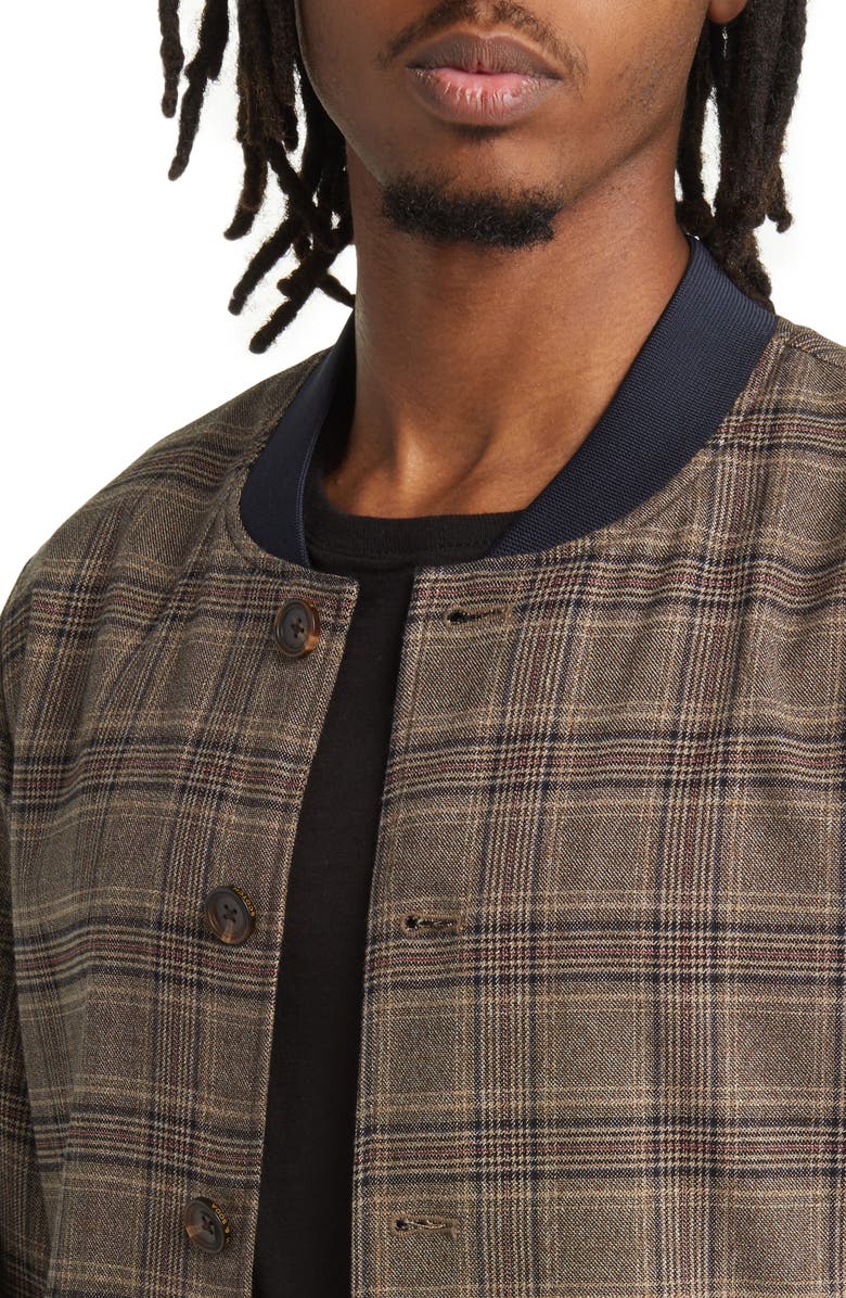 Scotch & Soda Vibrato Plaid Bomber Jacket, Alternate, color, 