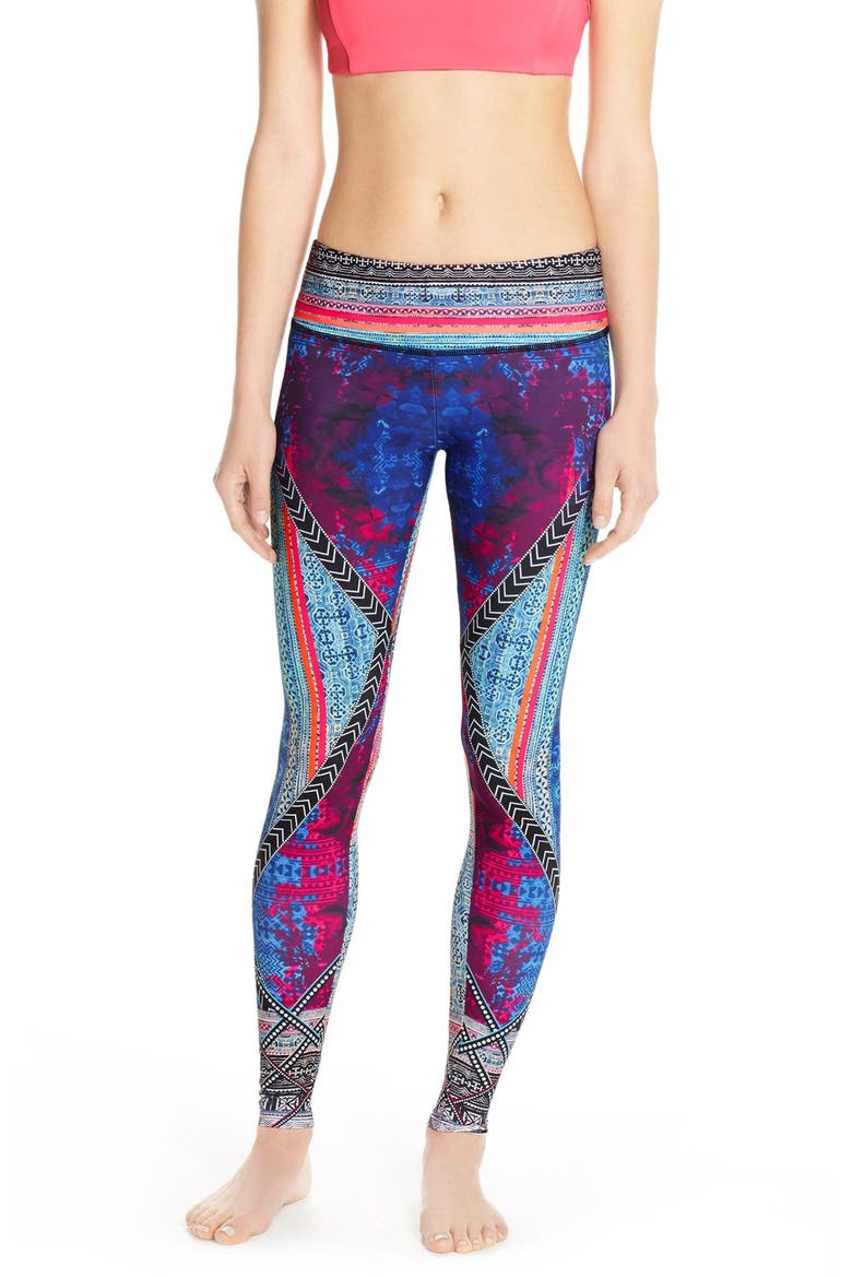 Graphic Long Leggings, Main, color, INDO MIX