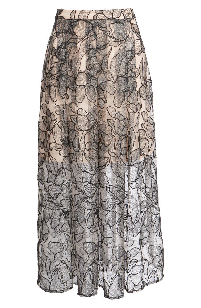 WAYF Pleated Lace Skirt, Alternate, color, 