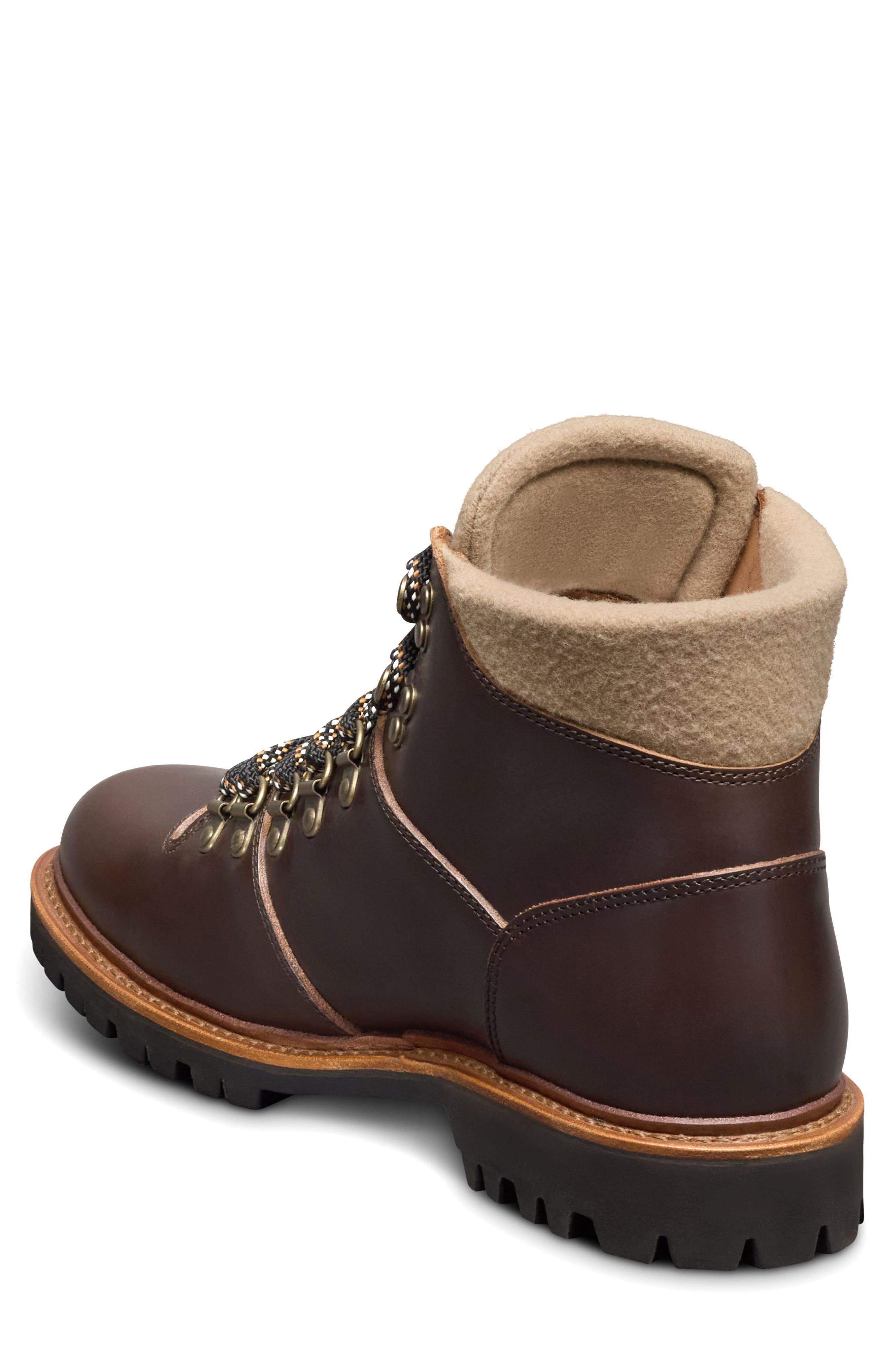 Allen Edmonds Whistler Waterproof Hiker Boot, Alternate, color, Brown