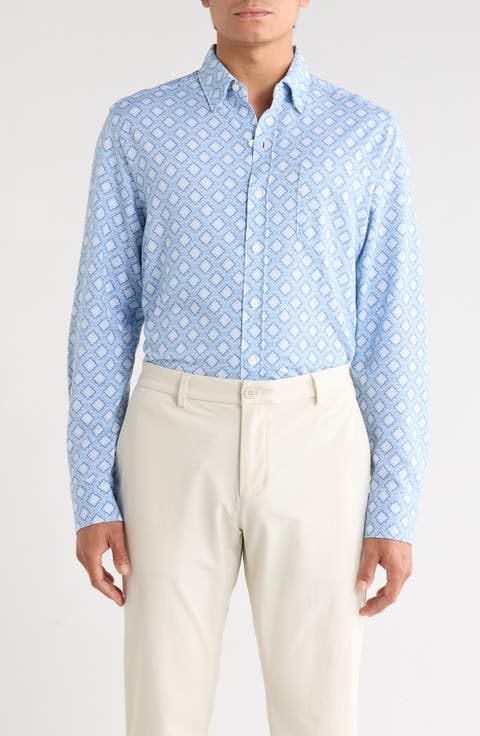 San Rio Twill Mira Mosaic Long Sleeve Shirt