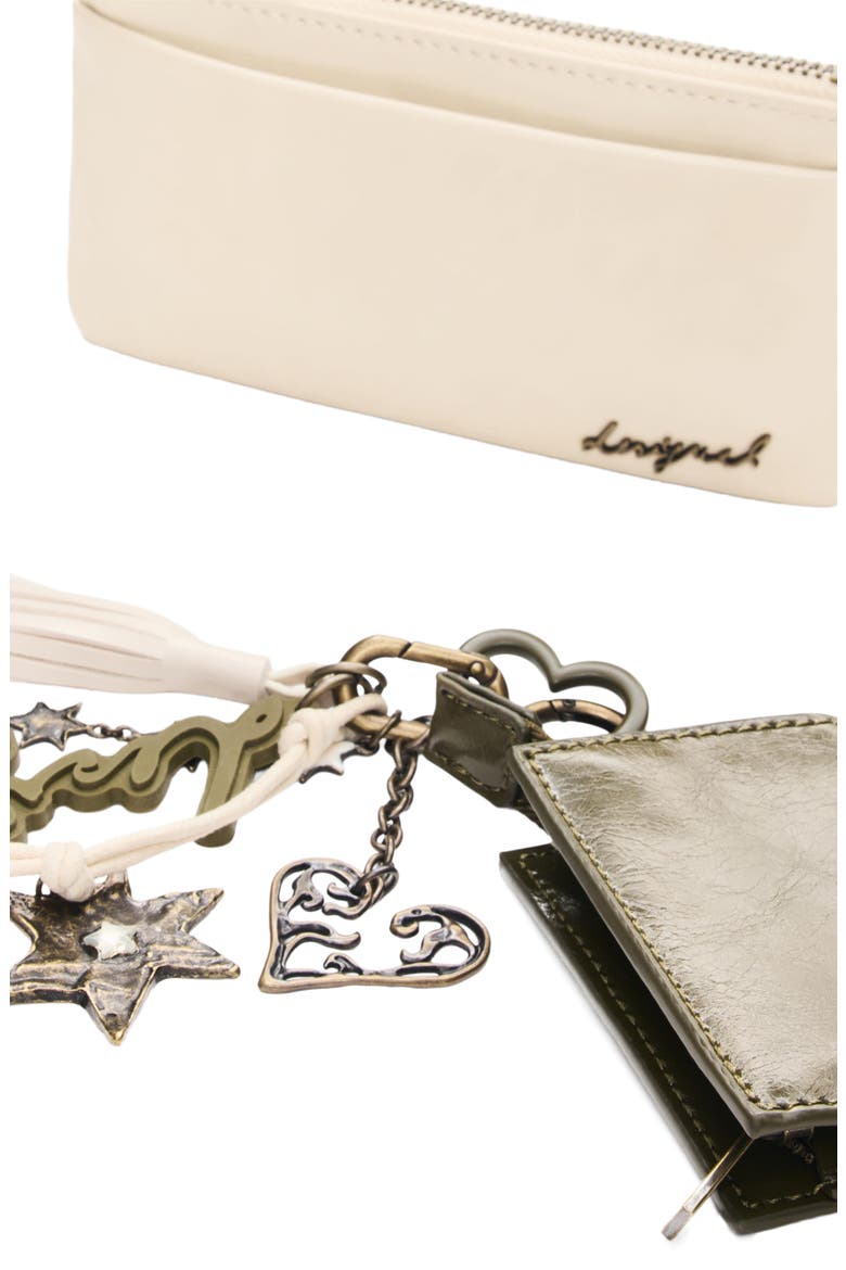 Charms Faux Leather Coin Purse Set, Alternate, color, OFF WHITE