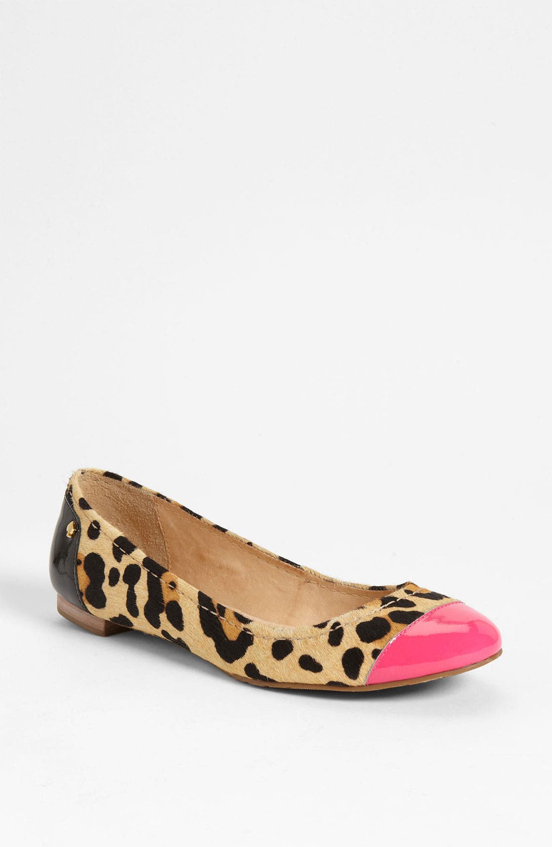 KATE SPADE TERRY FLAT, Main, color, CAMEL/ LEOPARD HAIRCALF