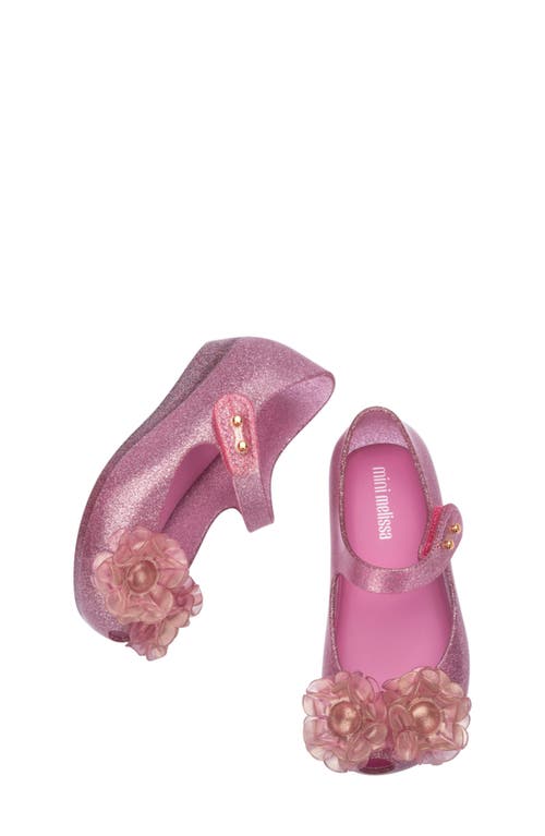 Melissa Kids' Mini Ultragirl Springtime Mary Jane Flat In Pink