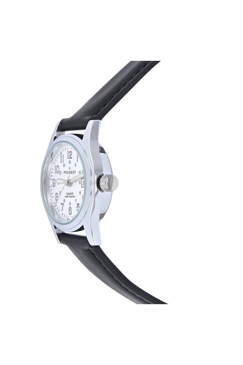 Nurses Sports Calendar Leather Watch- 25MM, Alternate, color, White
