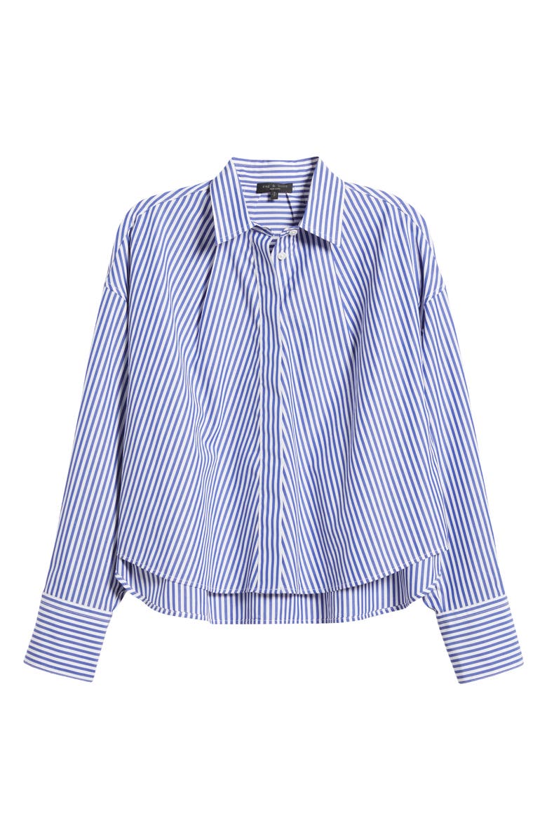rag & bone Martha Stripe Cotton Button-Up Shirt, Alternate, color, 