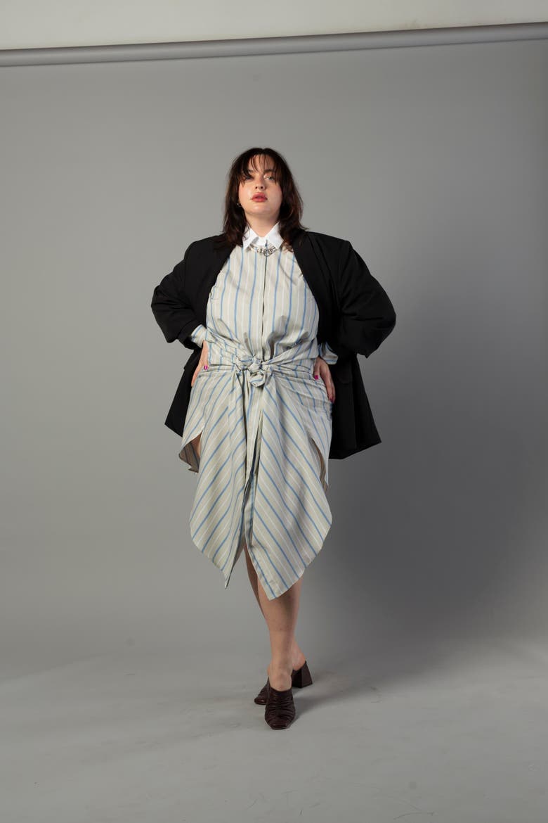 Mia Oversized Shirt Dress, Alternate, color, Light Blue