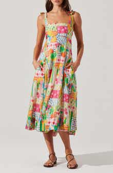 ASTR the Label Shiann Mixed Print Sundress
