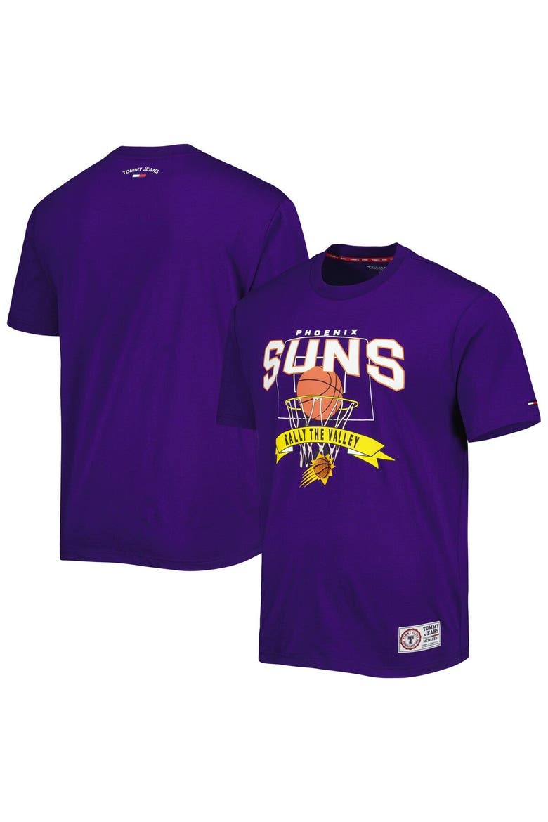 Men's Tommy Jeans Purple Phoenix Suns Tim Backboard T-Shirt, Main, color, Purple