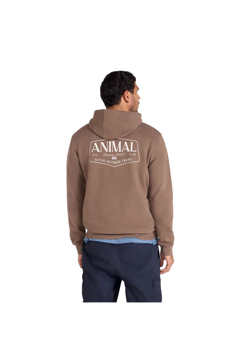 River Logo Hoodie, Alternate, color, Brown