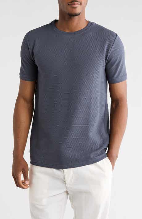 DENIM AND FLOWER Textured Crewneck T-Shirt