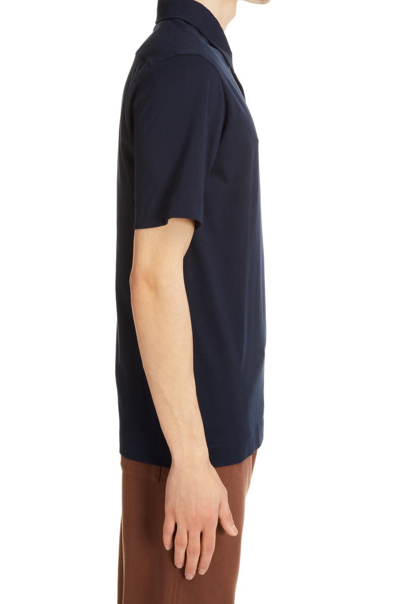 Dries Van Noten Helder Short Sleeve Jersey Polo, Alternate, color,