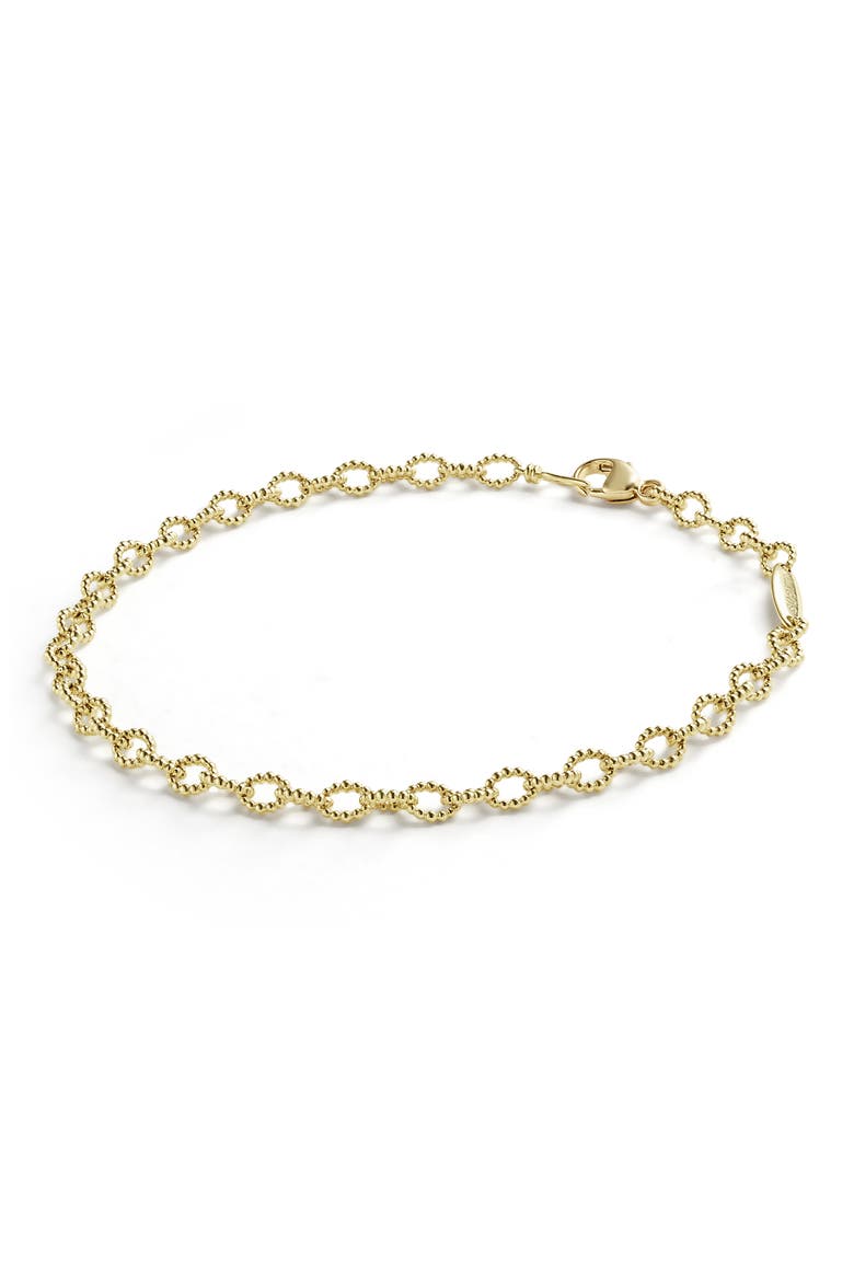 Signature Caviar Link Bracelet, Main, color, GOLD