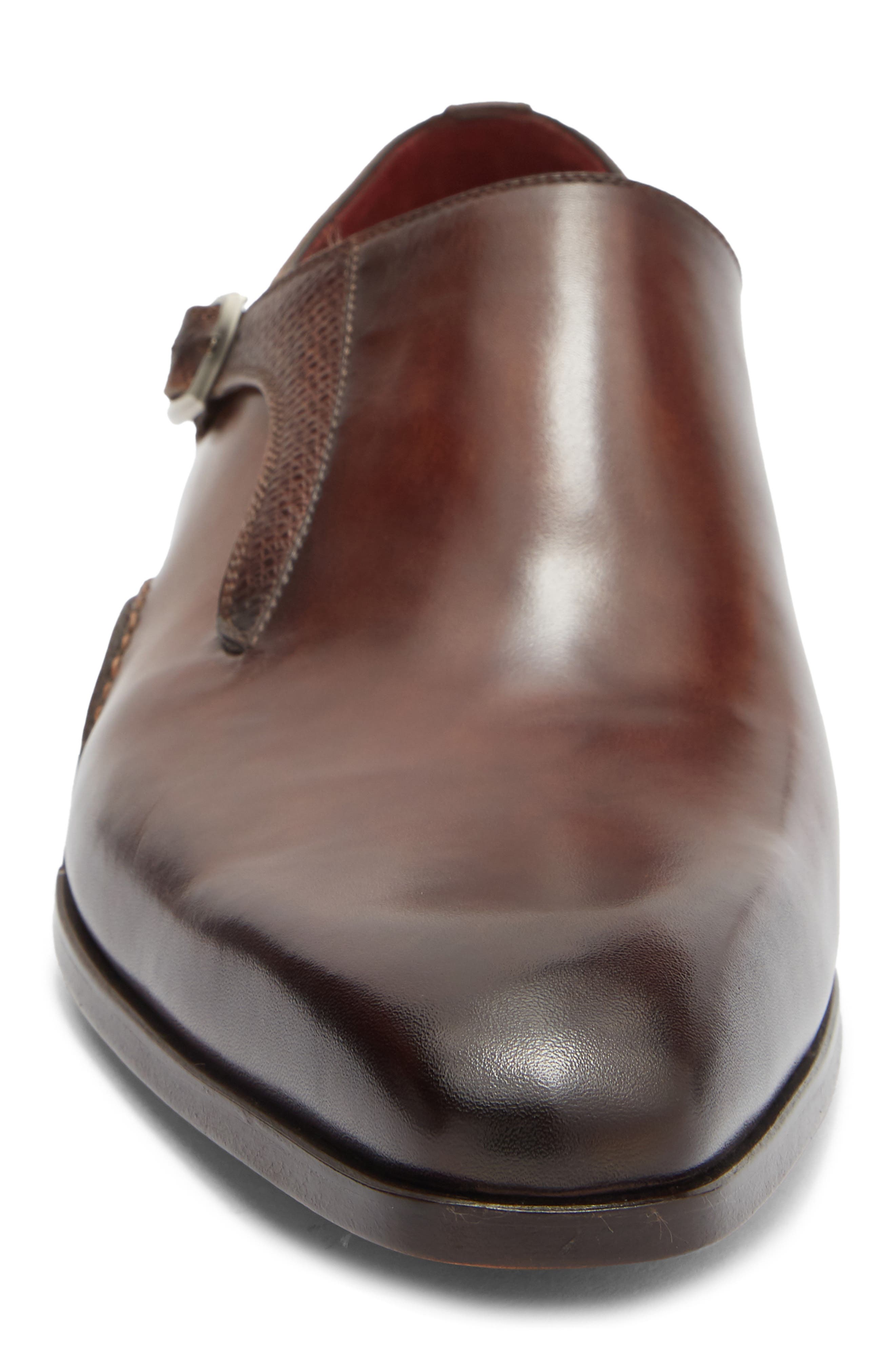 Casimiro Monk Strap Shoe, Alternate, color, TABACO