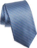David Donahue Geometric Silk Tie