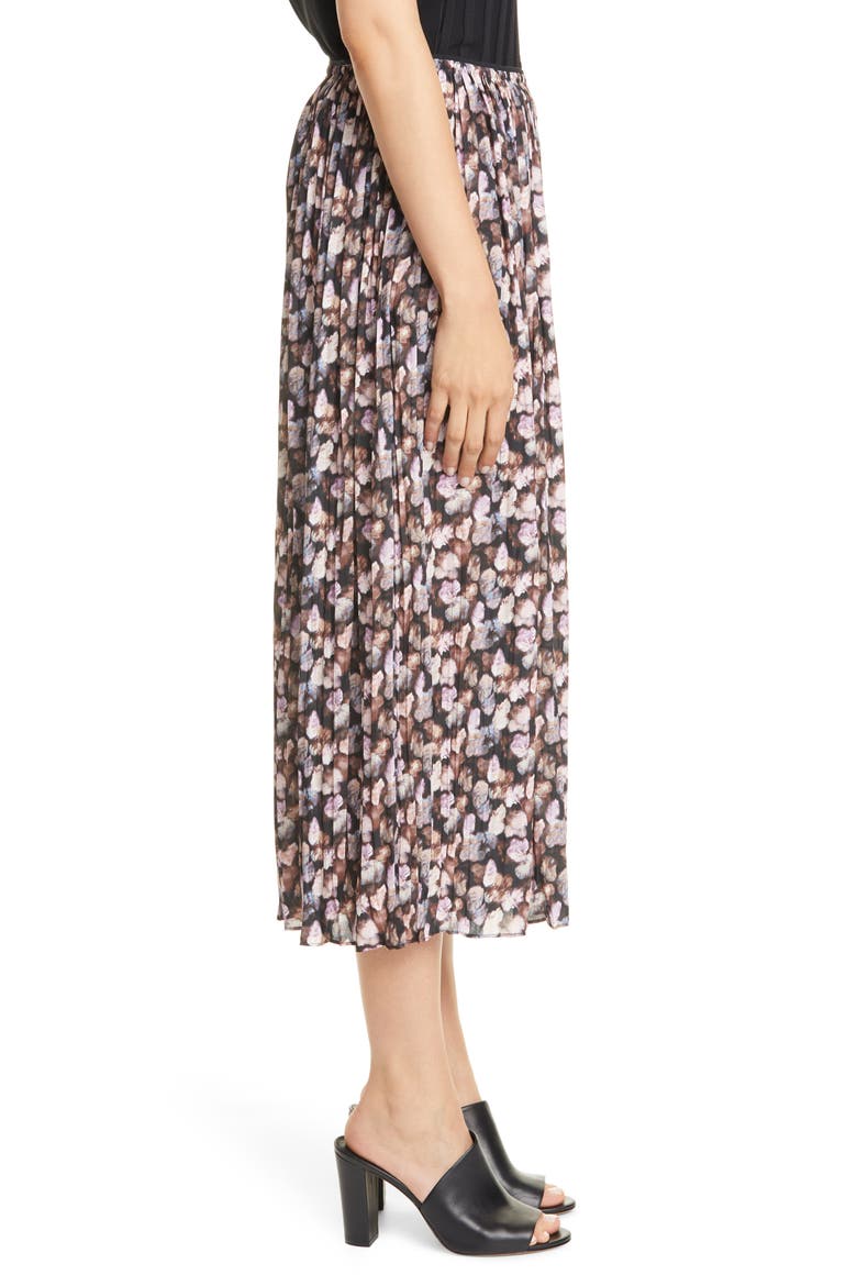 Micro Painted Floral Print Culottes, Alternate, color, ESME