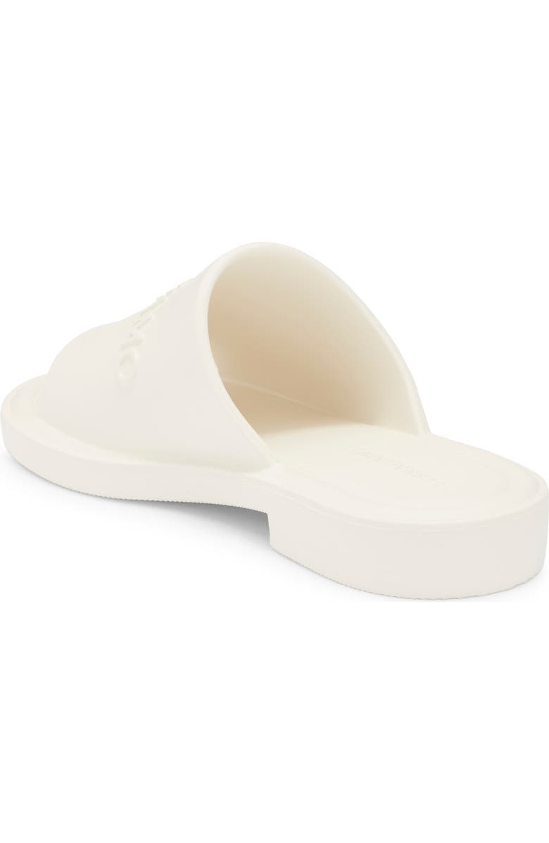 FERRAGAMO Giuneva Logo Slide Sandal, Alternate, color, White