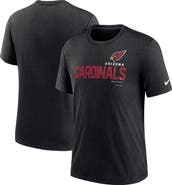 Nike Men's Nike Heather Black Arizona Cardinals Team Tri-Blend T-Shirt