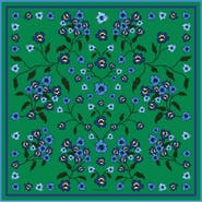 Jessie Zhao New York Emerald Echo Double Sided Silk Scarf
