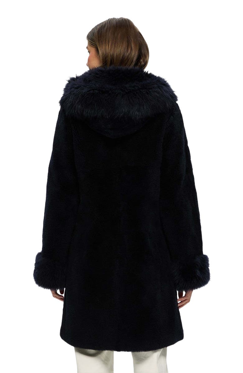 GORSKI Genuine Shearling Stroller, Alternate, color, Dark Blue