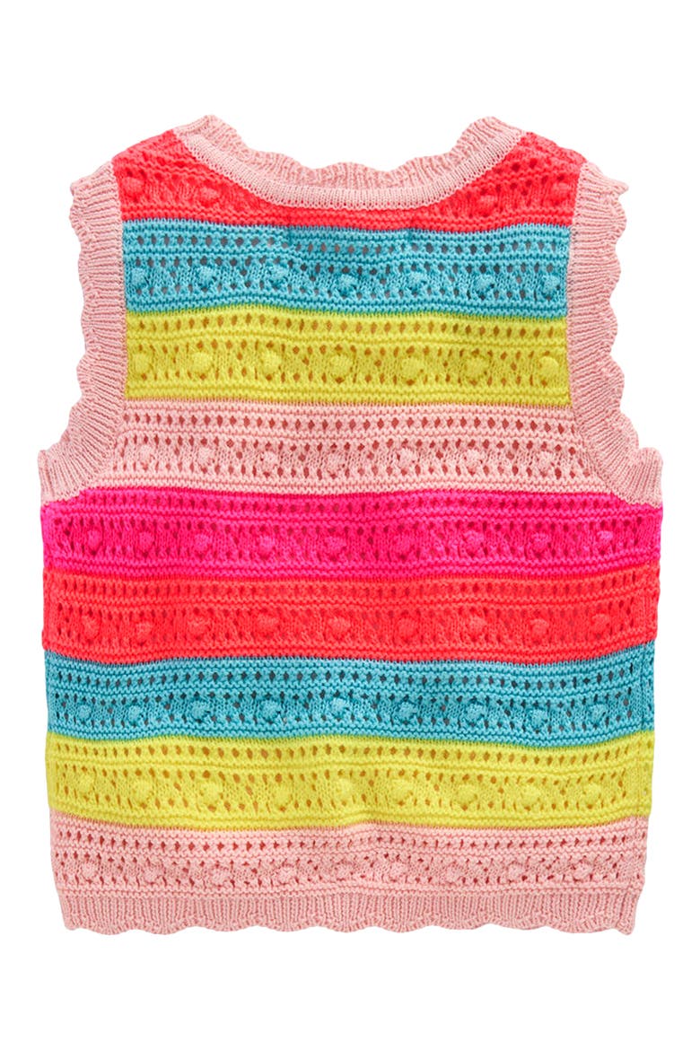 Kids' Textured Knit Tank, Alternate, color, NEON STRIPE