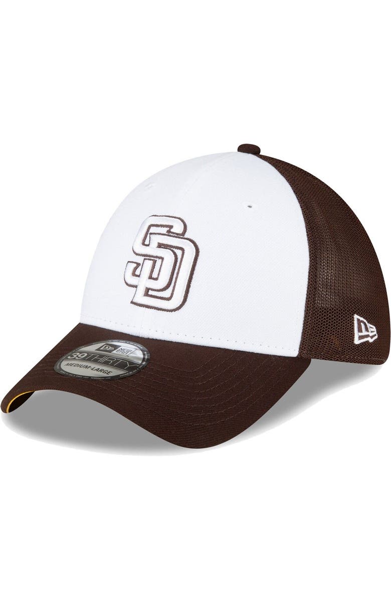 New Era Men's New Era  Brown/White San Diego Padres 2023 On-Field Batting Practice 39THIRTY Flex Hat, Main, color, 