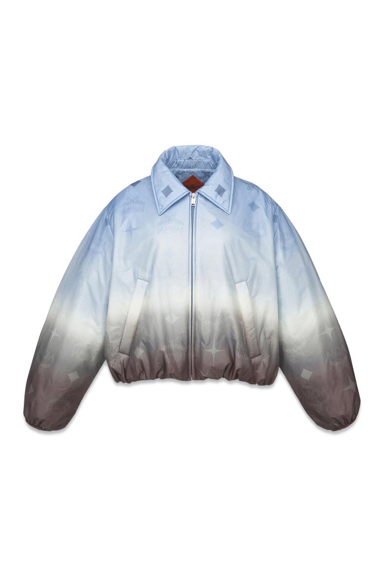 Gradation Monogram Ripstop Nylon Jacket, Main, color, Della Robbia Blue