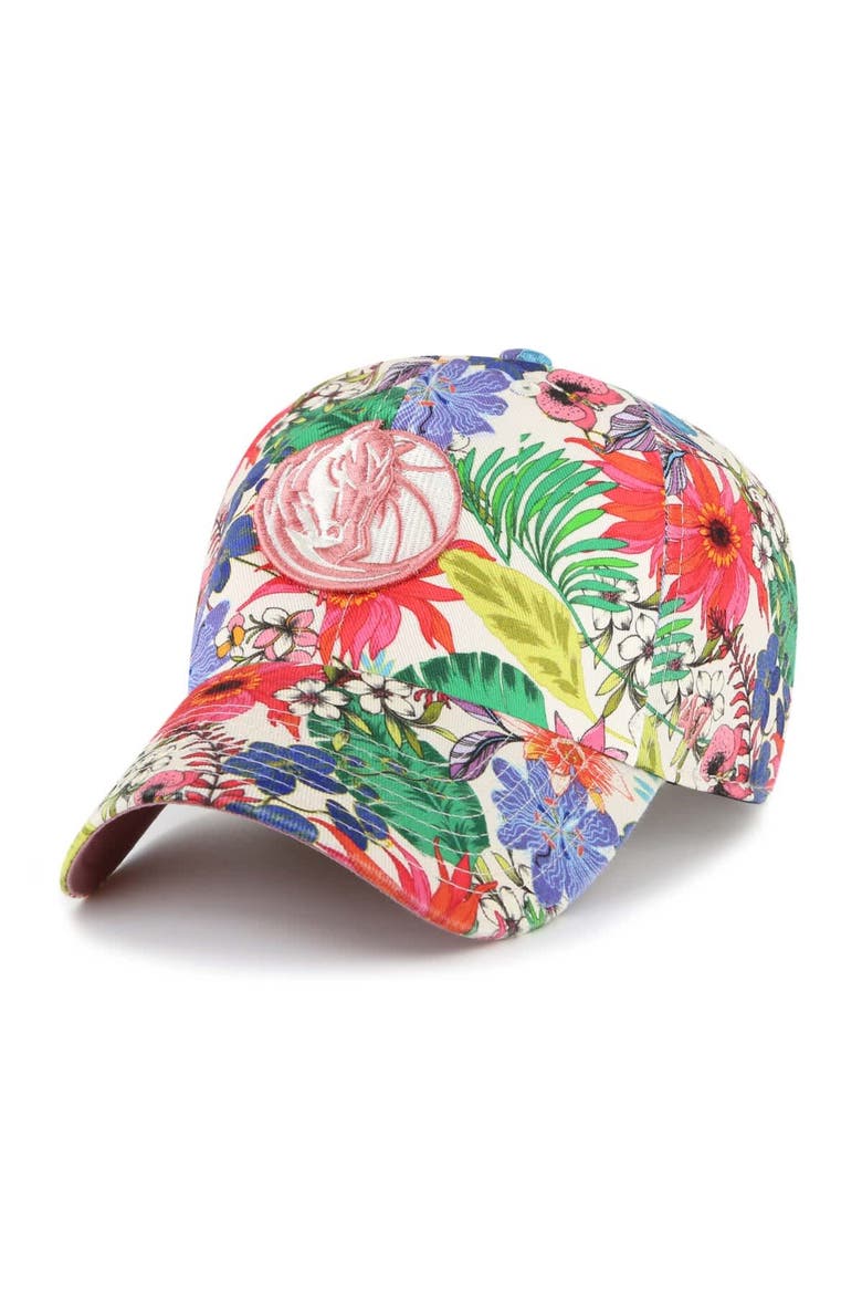 Women's '47  Cream Dallas Mavericks Pollinator Clean Up Adjustable Hat, Main, color, Cream
