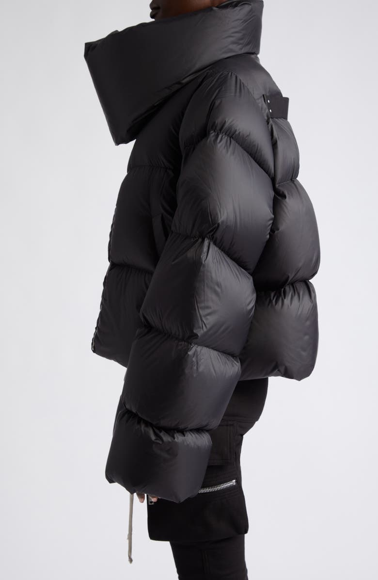 Rick Owens Funnel Neck Down Puffer Jacket, Alternate, color, 