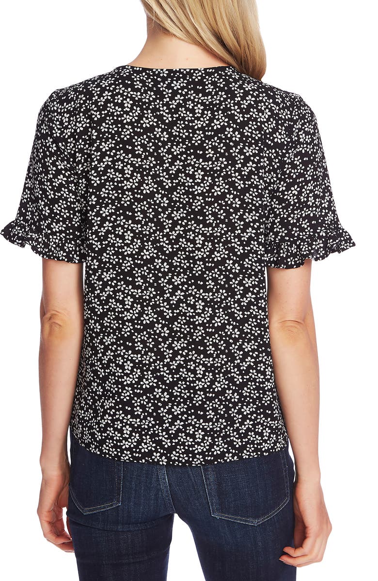 CeCe Sakura Delight Floral Ruffle Sleeve Blouse, Alternate, color, 