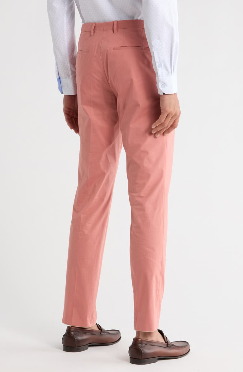 HUGO Hesten Stretch Cotton Dress Pants, Alternate, color, Open Pink