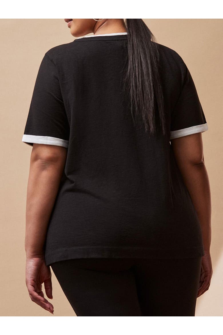 Contrast T-Shirt, Alternate, color, Black