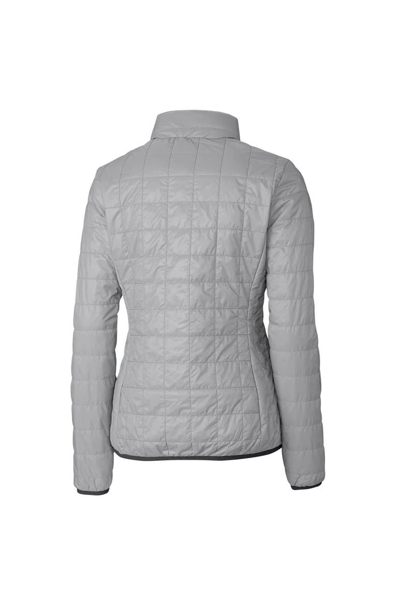 Women's Cutter & Buck Gray Los Angeles Dodgers Rainier PrimaLoft Eco Full-Zip Puffer Jacket, Alternate, color, Gray