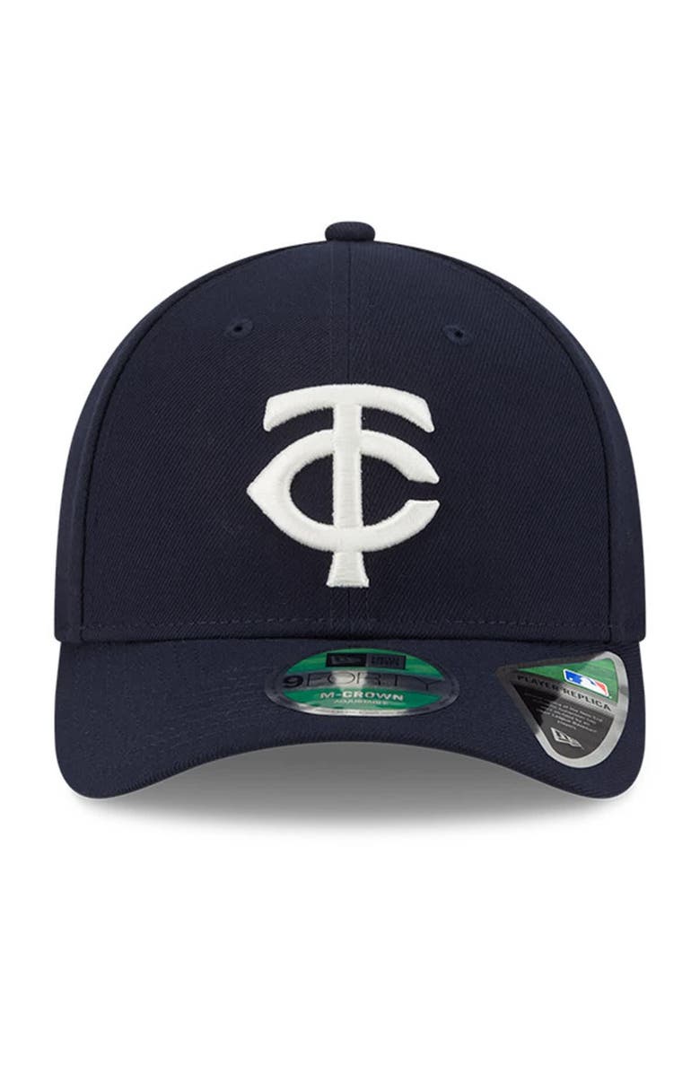 New Era Men's New Era Navy Minnesota Twins Player Replica 9FORTY Adjustable Hat, Alternate, color,