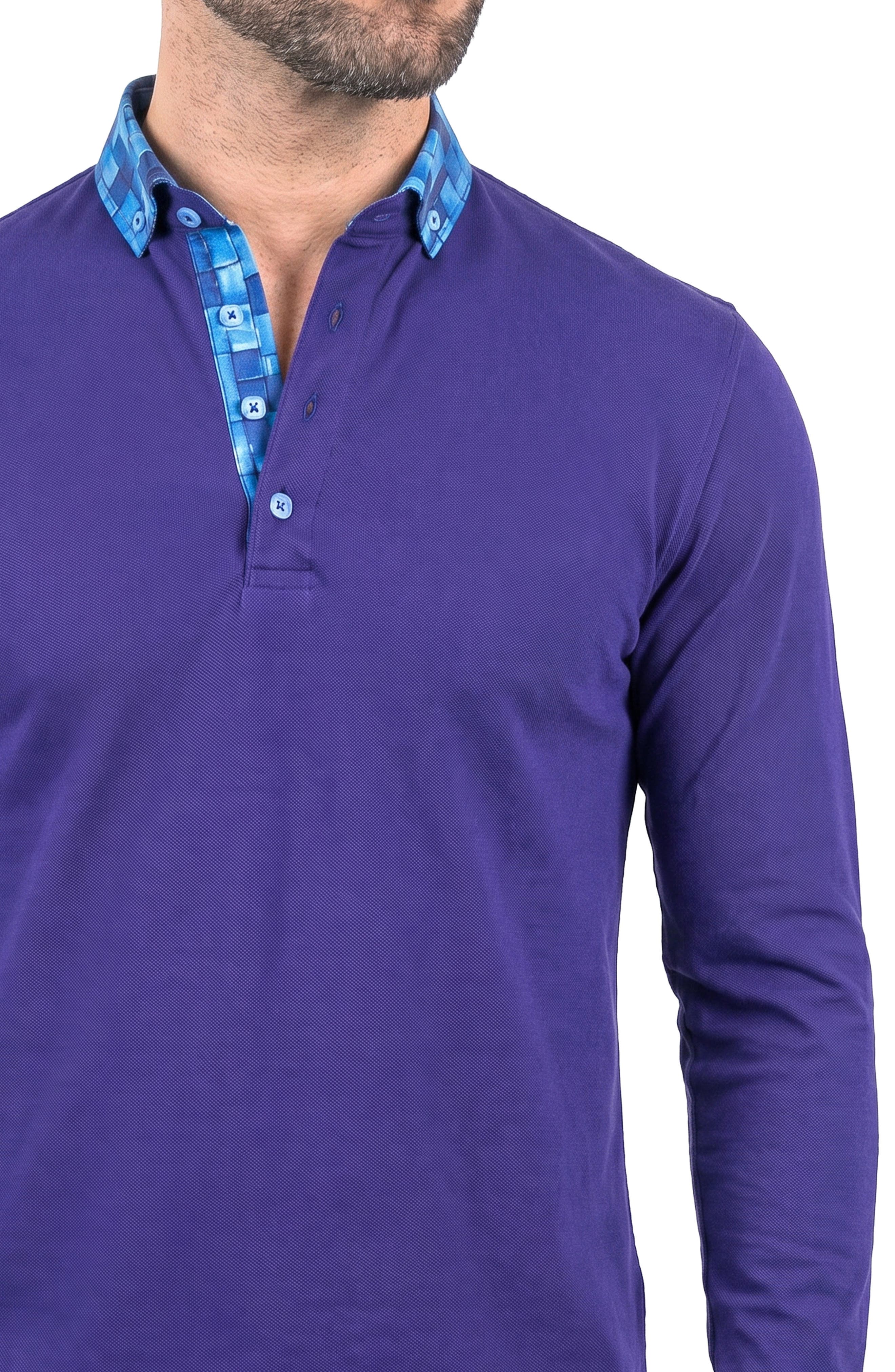 Maceoo Newton Long Sleeve Polo (Men) | Nordstrom