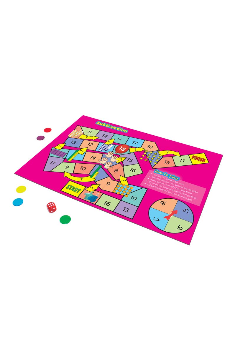 Junior Learning L425 Math Board Games, Multi, Alternate, color,