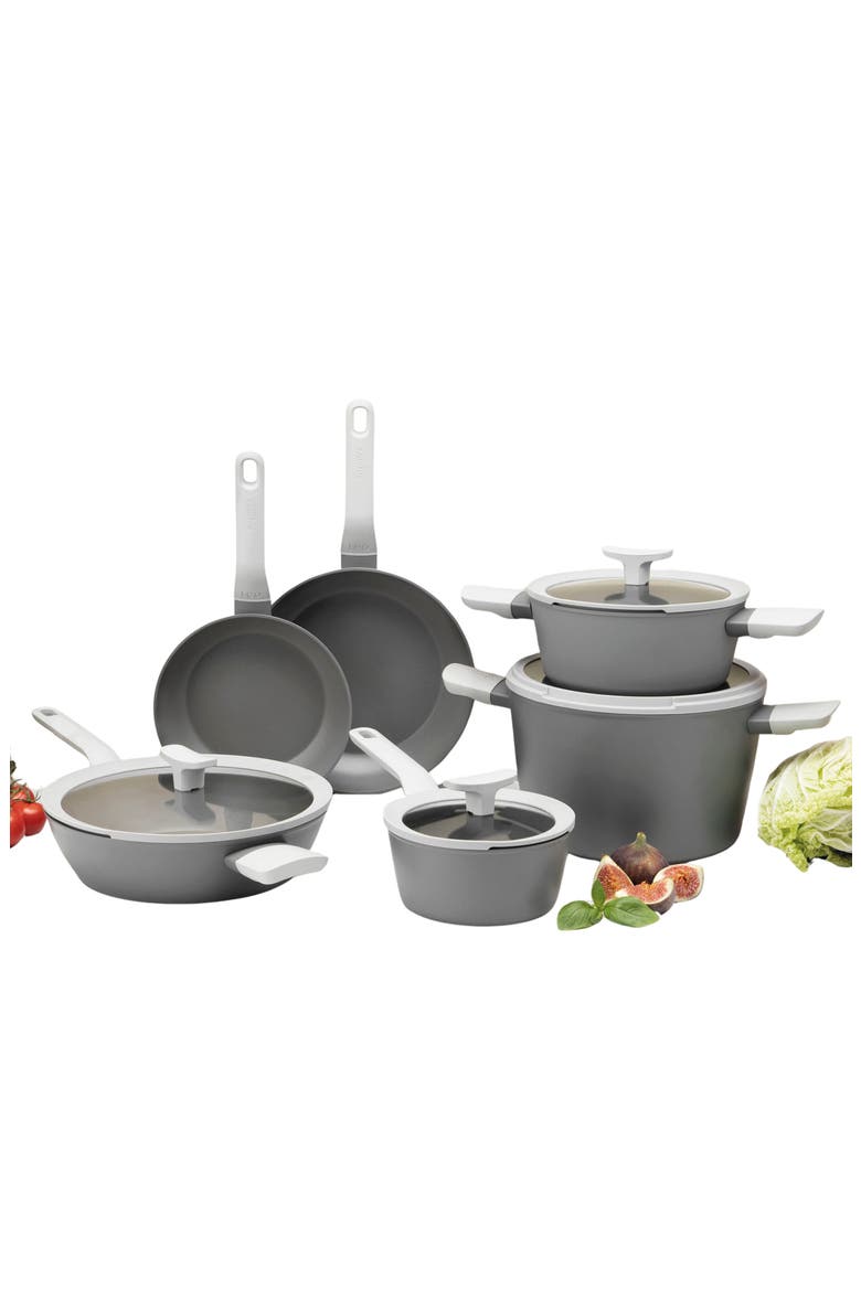 Leo 10-Piece Cookware Set, Main, color, GREY