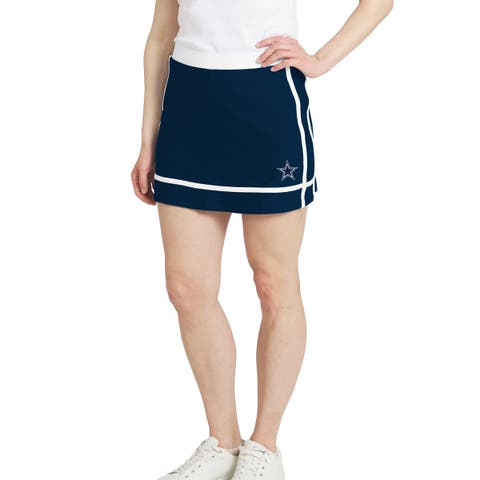 Women's WEAR by Erin Andrews Navy Dallas Cowboys Stripe Skort