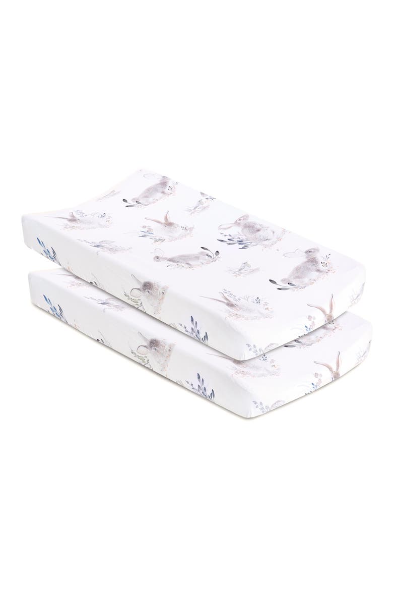 Cottontail 2-Pack Jersey Changing Pad Covers, Main, color, COTTONTAIL