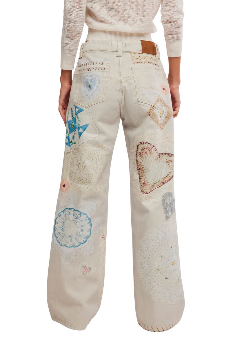 Illusions Slouchy Straight Leg Jeans, Alternate, color, HEIRLOOM IVORY