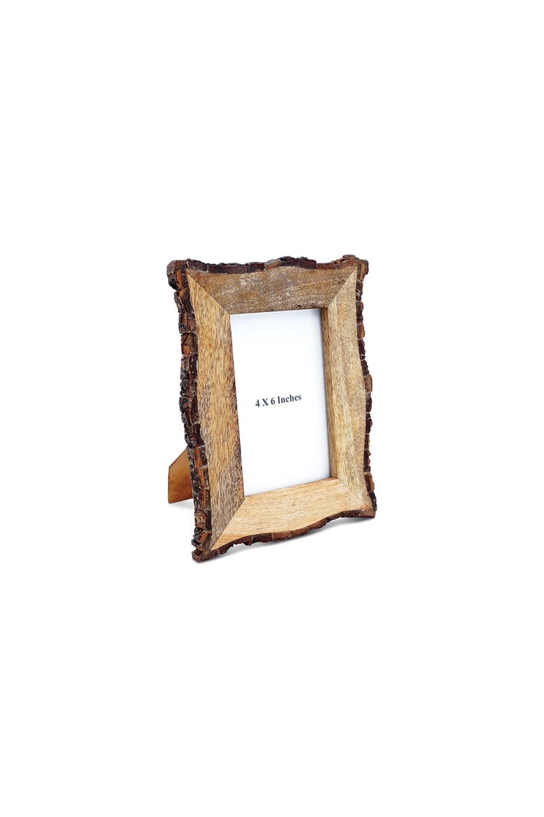 Rustic Live Edge 4 x 6 inch Decorative Wood Picture Frame, Alternate, color, Brown
