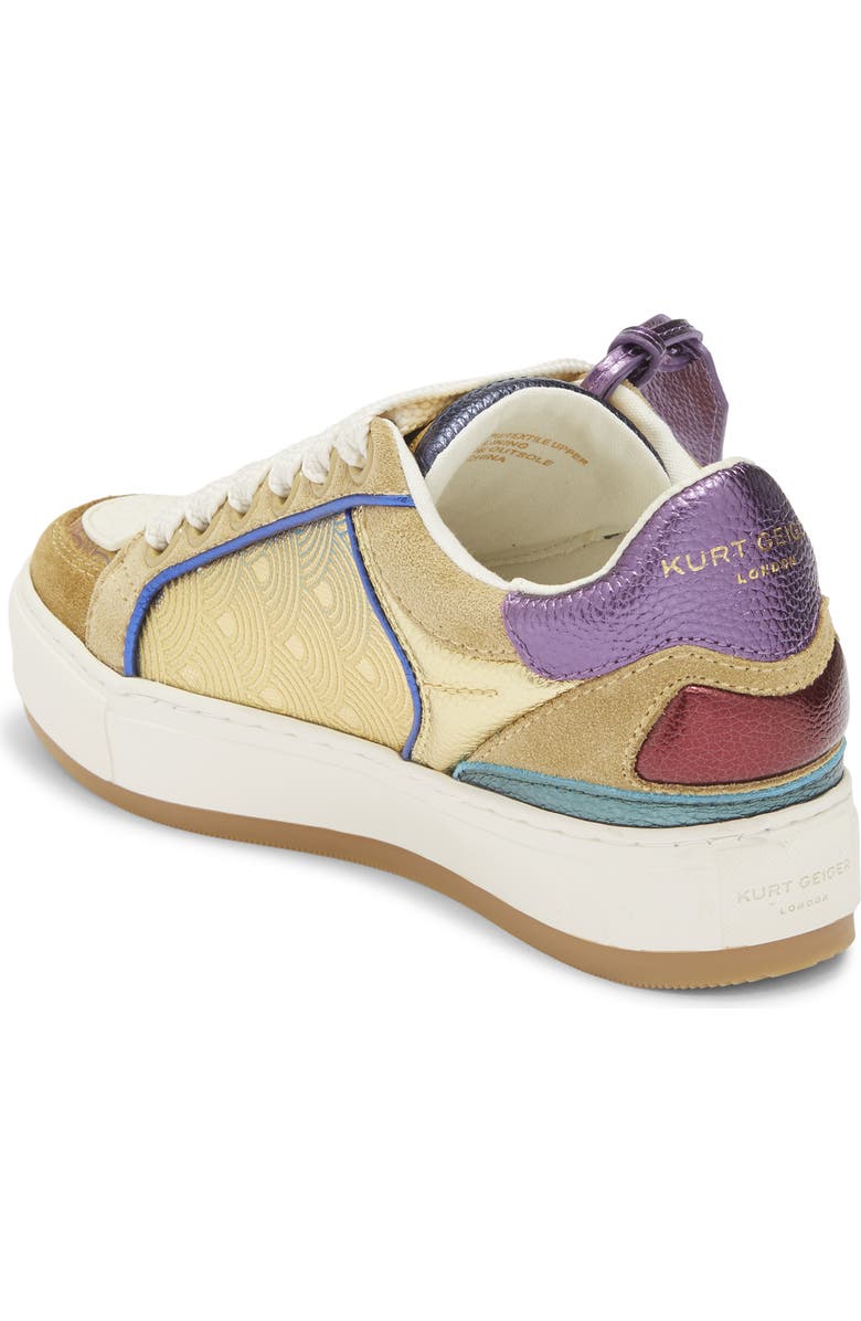 Kurt Geiger London Southbank Tag Sneaker, Alternate, color, Metal Comb